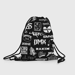 Рюкзак-мешок RAP & HIP HOP LOGOS, цвет: 3D-принт