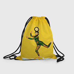 Рюкзак-мешок Ашиникко на ромашке, цвет: 3D-принт