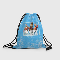 Рюкзак-мешок Happy holidays Fortnite, цвет: 3D-принт