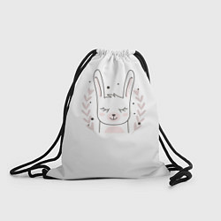 Рюкзак-мешок Умиротворенный зайка, цвет: 3D-принт