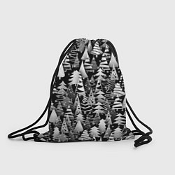 Рюкзак-мешок Лес абстрактных ёлок, цвет: 3D-принт