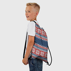 Рюкзак-мешок Knitted Pattern, цвет: 3D-принт — фото 2