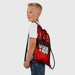 Рюкзак-мешок БУМАЖНЫЙ ДОМ - LA CASA DE PAPEL - BELLA CIAO, цвет: 3D-принт — фото 2