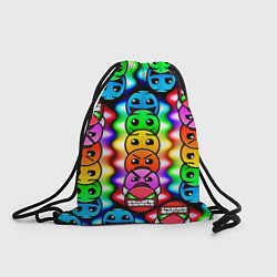 Рюкзак-мешок Geometry Dash: Smiles, цвет: 3D-принт