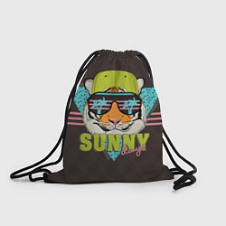Рюкзак-мешок Солнечный тигр, цвет: 3D-принт