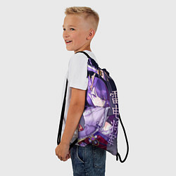 Рюкзак-мешок Сёгун Райден - Геншин Импакт, цвет: 3D-принт — фото 2