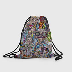 Рюкзак-мешок Такаси Мураками Остров мертвых, цвет: 3D-принт