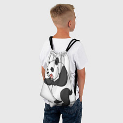 Рюкзак-мешок Взрывная панда, цвет: 3D-принт — фото 2