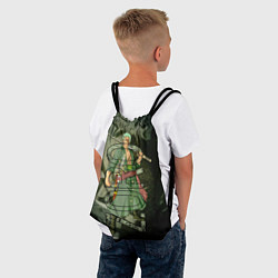 Рюкзак-мешок Зоро Zoro Ван Пис, цвет: 3D-принт — фото 2