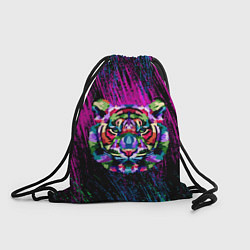 Рюкзак-мешок Тигр Красочный 2022, цвет: 3D-принт