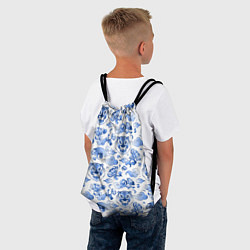 Рюкзак-мешок Гжель Тигр и узоры, цвет: 3D-принт — фото 2
