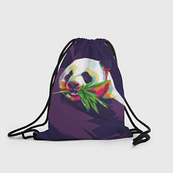 Рюкзак-мешок Панда с бамбуком, цвет: 3D-принт