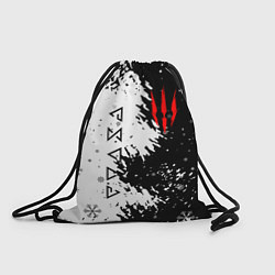 Рюкзак-мешок THE WITCHER НОВОГОДНИЙ, цвет: 3D-принт