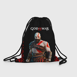 Рюкзак-мешок God of War красные разводы, цвет: 3D-принт