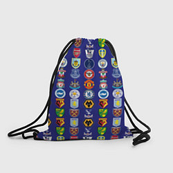 Рюкзак-мешок Футбольные клубы Английской Премьер Лиги, цвет: 3D-принт