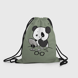 Рюкзак-мешок Панда красит глаза, цвет: 3D-принт