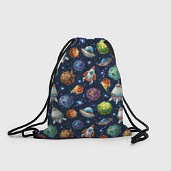 Рюкзак-мешок Турне по космосу, цвет: 3D-принт