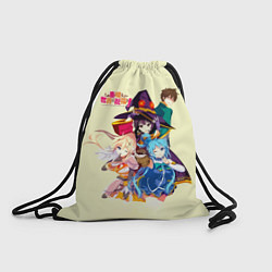 Рюкзак-мешок Аква, Сато, Мегумин и Даркнесс - КоноСуба, цвет: 3D-принт