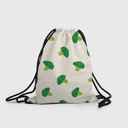 Рюкзак-мешок Брокколи паттерн, цвет: 3D-принт