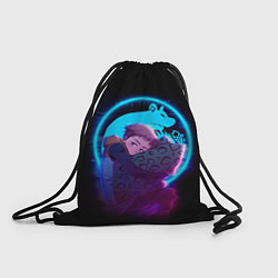 Рюкзак-мешок КИНГ 7 СМЕРТНЫХ ГРЕХОВ НЕОН, цвет: 3D-принт