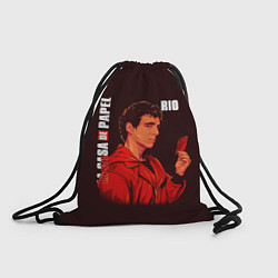 Рюкзак-мешок РИО, БУМАЖЫНЙ ДОМ, цвет: 3D-принт