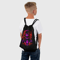 Рюкзак-мешок Череп козла, цвет: 3D-принт — фото 2