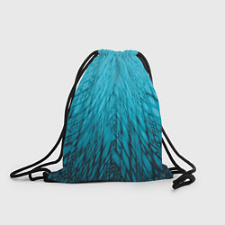 Рюкзак-мешок Коллекция Rays Лучи Голубой и черный Абстракция 65, цвет: 3D-принт
