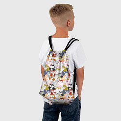 Рюкзак-мешок Мультяшные Лисята, цвет: 3D-принт — фото 2