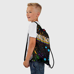 Рюкзак-мешок MANESKIN, ЦВЕТНЫЕ КРАСКИ, БРЫЗГИ, цвет: 3D-принт — фото 2
