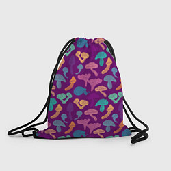 Рюкзак-мешок Психоделические грибы паттерн, цвет: 3D-принт