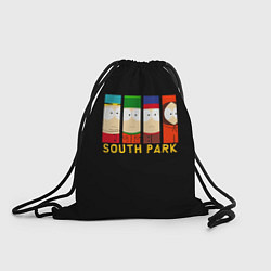 Рюкзак-мешок South Park - Южный парк главные герои, цвет: 3D-принт
