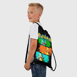 Рюкзак-мешок Стартовые покемоны - Pokemon, цвет: 3D-принт — фото 2