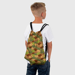 Рюкзак-мешок Головы Котиков камуфляж, цвет: 3D-принт — фото 2