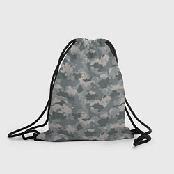 Рюкзак-мешок Серый Камуфляж городской, цвет: 3D-принт