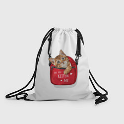 Рюкзак-мешок Карманный котенок, цвет: 3D-принт