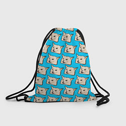 Рюкзак-мешок Screaming woman cat, цвет: 3D-принт