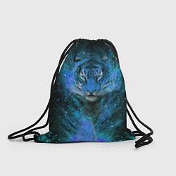 Рюкзак-мешок Водяной голубой Тигр, цвет: 3D-принт