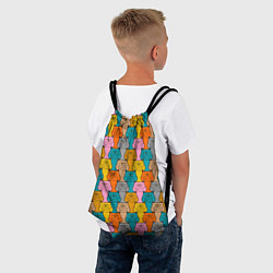 Рюкзак-мешок Сердитый Кот мем, цвет: 3D-принт — фото 2