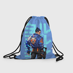 Рюкзак-мешок Юру спиной, цвет: 3D-принт