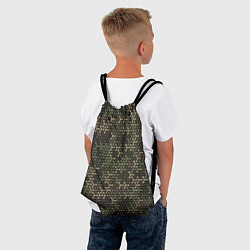 Рюкзак-мешок Абстрактный Охотничий Камуфляж, цвет: 3D-принт — фото 2