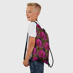 Рюкзак-мешок Полевые цветы паттерн, цвет: 3D-принт — фото 2