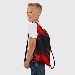 Рюкзак-мешок Красная краска брызги, цвет: 3D-принт — фото 2