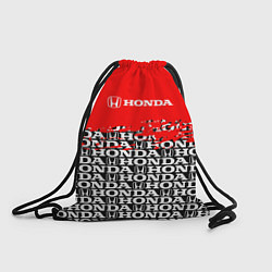 Рюкзак-мешок Honda - Pattern, цвет: 3D-принт