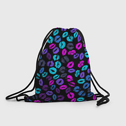 Рюкзак-мешок Неоновые поцелуи, цвет: 3D-принт