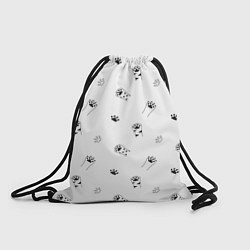 Рюкзак-мешок Паттерн - кошачьи лапки 3D, цвет: 3D-принт