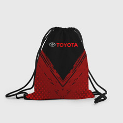 Рюкзак-мешок Toyota Красная текстура, цвет: 3D-принт