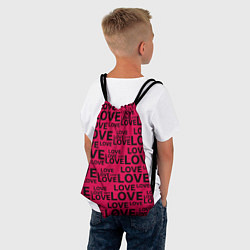 Рюкзак-мешок LОVE ЛЮБОВЬ, цвет: 3D-принт — фото 2