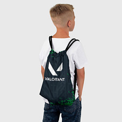 Рюкзак-мешок Valorant Green Fire, цвет: 3D-принт — фото 2