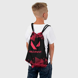 Рюкзак-мешок Valorant - Геометрия, цвет: 3D-принт — фото 2