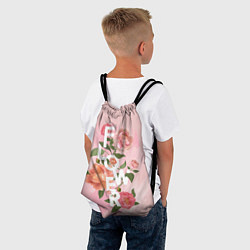 Рюкзак-мешок Pink Flower, цвет: 3D-принт — фото 2